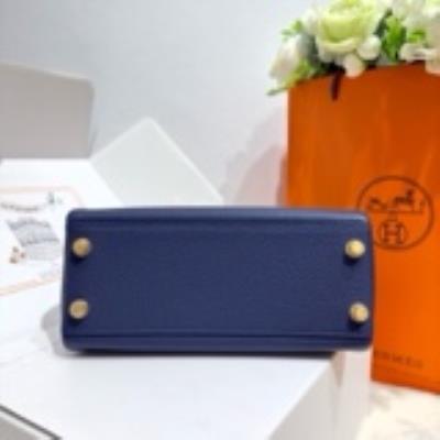wholesale quality hermes kelly 25 togo retourn bleu saphir ghw